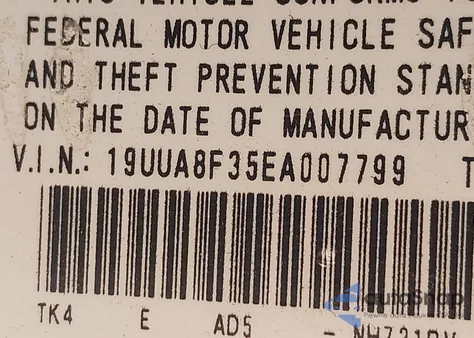 2014 Acura Tl 3.5 Special Edition из США, поврежденный, VIN 19UUA8F35EA007799